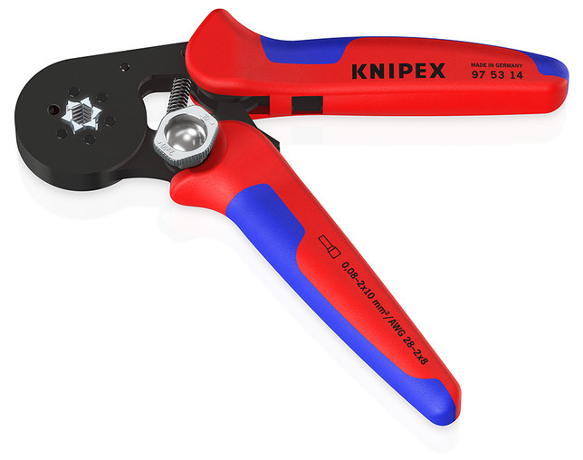 KNIPEX 97 53 14 SB Automatické lisovacie kliešte pre dutinky s bočným prístupom s multi-komponentným
