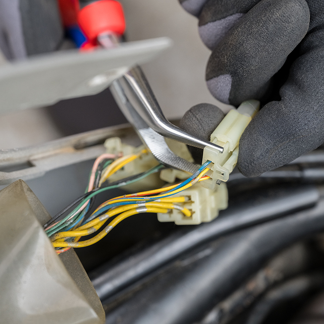 KNIPEX 26 25 200 SB Polguľaté bočné cvikacie kliešte (Kliešte v tvare bocianieho zobáka) pochrómovan