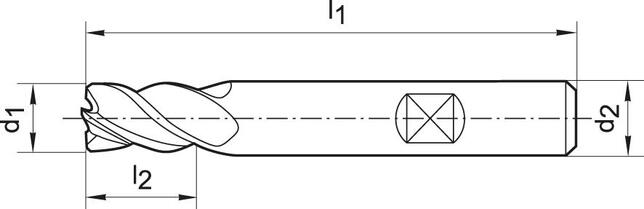 FORMAT Fréza hrubovacia 8,0mm 35 / 38st. VHM HPC S EF Z4 VA Format GT