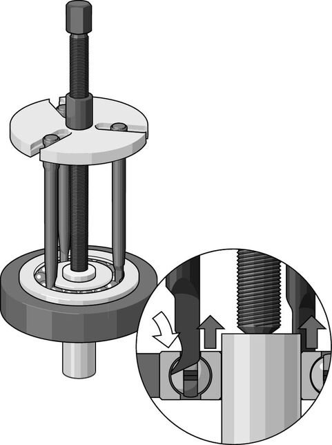 GEDORE 1.92/12 Sťahovač guľkových ložísk PLUS, veľkosť 1 + 2