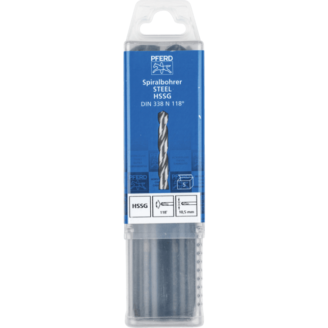 PFERD TOOLS Vrtacie a ponorné nástroje SPB DIN 338 HSSG N 10,5 OCEĽ