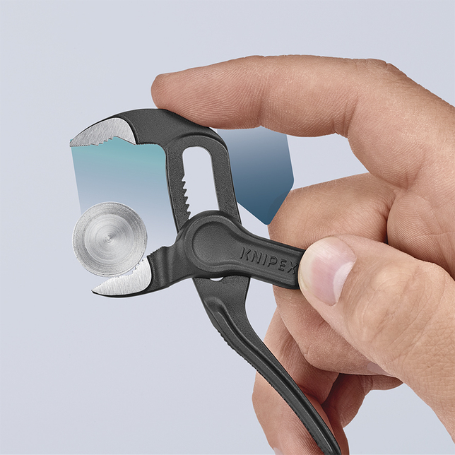 KNIPEX 87 00 100 BK Cobra® XS Hasáky a kliešte na vodné čerpadlá razený, drsný povrch šedá atramenti