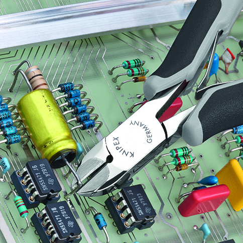 KNIPEX 77 02 120 H ESD bočné cvikacie kliešte ESD pre elektroniku s karbidovými reznými hranami s mu