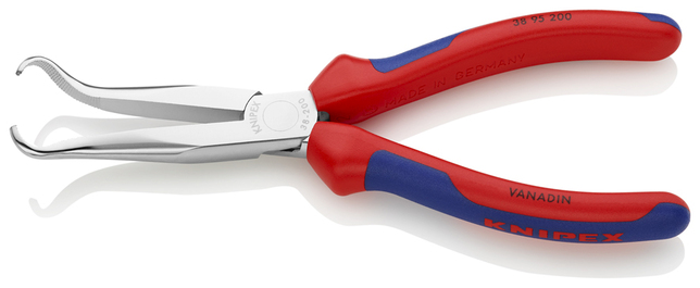 KNIPEX 38 95 200 Kliešte pre mechanikov s multi-komponentnými úchopmi pochrómované 200 mm