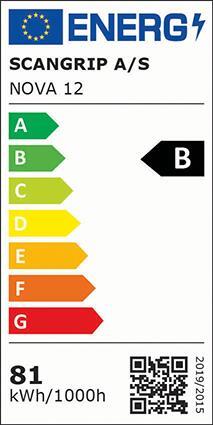 Pracovná lampa NOVA 12 1200-12000 lumenov SCANGRIP