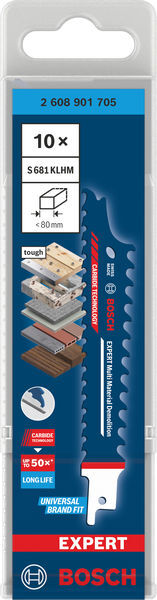 BOSCH Pilařské listy EXPERT Multi Material Demolition S681KLHM - 2608901705