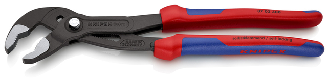 KNIPEX 87 02 300 Cobra® Hightech kliešte na vodné čerpadlá s multi-komponentnými úchopmi šedá atrame