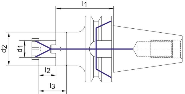 FORTIS Upínač pre frézy 27x70mm BT40 JIS B 6339 MAS / BT tvar AD G6.3 Fortis