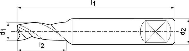 FORMAT Fréza drážkovacia mini 4mm Z3 HSS Co8 N WN L Format
