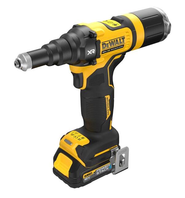 DeWALT DCF403E1GT Nýtovačka do 4,8mm 18V POWERSTACK 1x1,7Ah Tstak