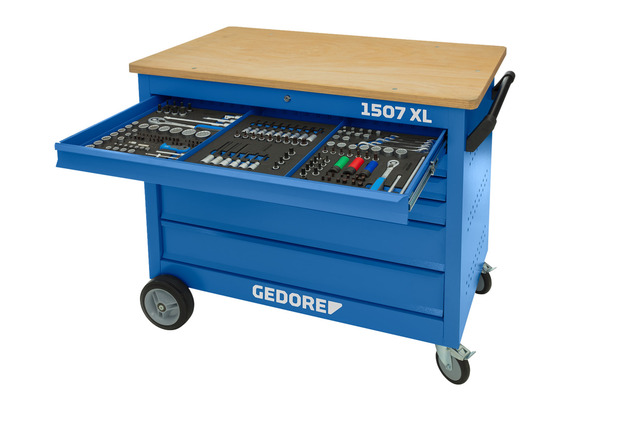 GEDORE 1507 XL-TS-308 Mobilný pracovný stôl s príslušenstvom