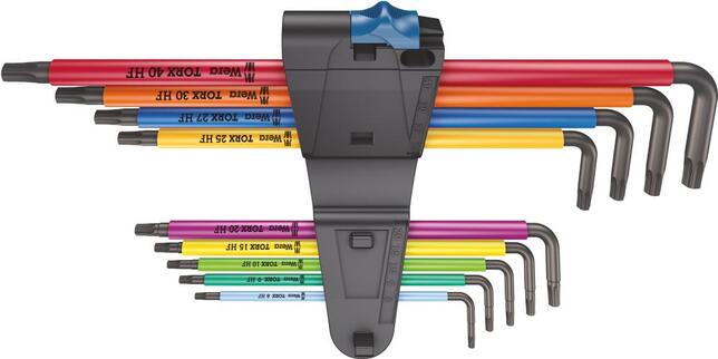 WERA Sada kľúčov torx 9 diel 967/9 torx TX XL Multicolour HF 1 Wera