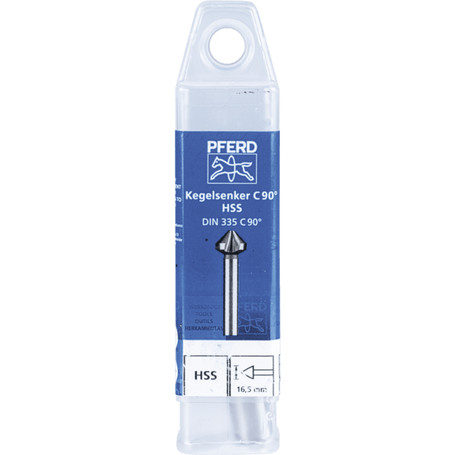 PFERD TOOLS Vrtacie a ponorné nástroje KES HSS DIN 335 C90° 16,5