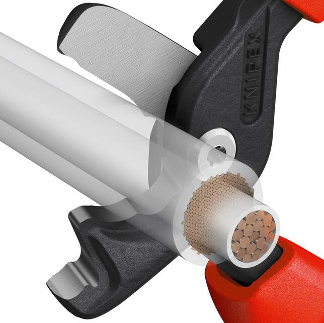 KNIPEX Nožnice káblové d23mm 120mm2 dvojbrit StepCut XL / 9512225 Knipex