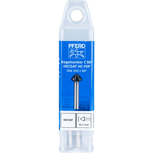 PFERD TOOLS Vrtacie a ponorné nástroje KES HSS DIN 335 C90° HC-FEP 16,5