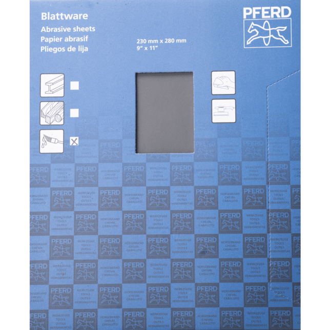 PFERD TOOLS Nástroje s povrchovou úpravou BP-W ECO FARBA 230X280 SiC2000