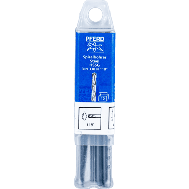 PFERD TOOLS Vrtacie a ponorné nástroje SPB DIN 338 HSSG N 3,4 OCEĽ