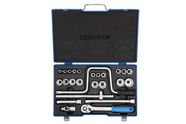 GEDORE D 19 TMU-10 Sada nástrčných kľúčov 1/2" 25-dielna UD 10-32 mm