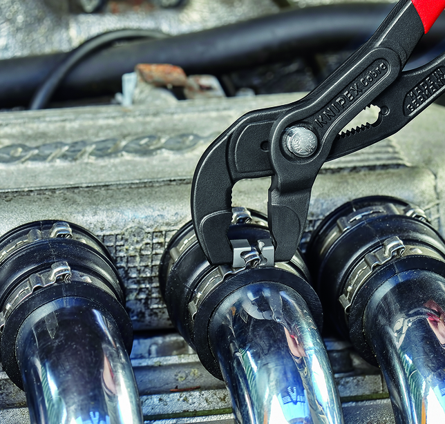 KNIPEX 85 51 180 C SB Kliešte na hadicové spony pre upínacie spony s protišmykovým plastovým povrcho