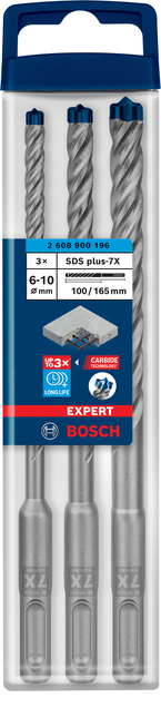 BOSCH SDSplus vrták do kladiva 7X 3KS SADA