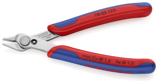 KNIPEX 78 03 125 SB Electronic Super Knips® s multi-komponentnými úchopmi 125 mm