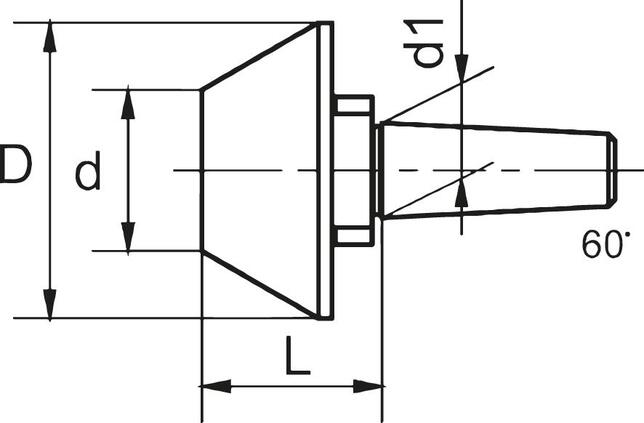Špic náhradný pre hrot centrovací 12mm kužeľ Conzella