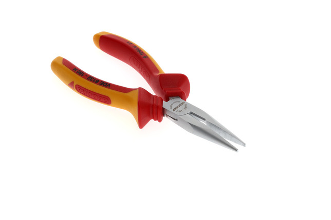 GEDORE VDE 8132-160 H Ploché okrúhle kliešte VDE s izolačným krytom 160 mm