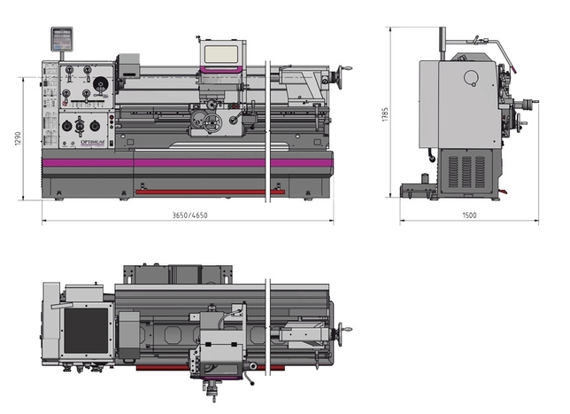 OPTIMUM Soustruh OPTIturn TH 6630 D