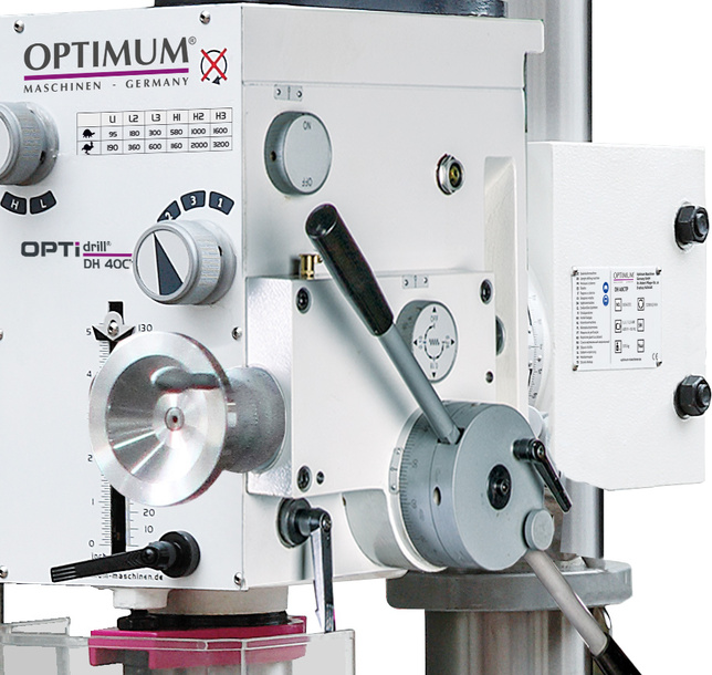 OPTIMUM Stĺpová prevodová vŕtačka OPTIdrill DH 40 CT