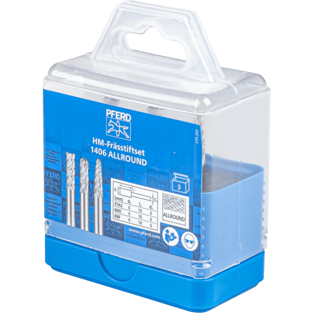PFERD TOOLS Karbidové frézy 1406 ALLROUND