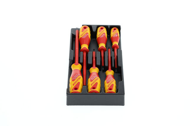 GEDORE 1500 ES-VDE 2170 PZ VDE Sada skrutkovačov v module 1/3 ES