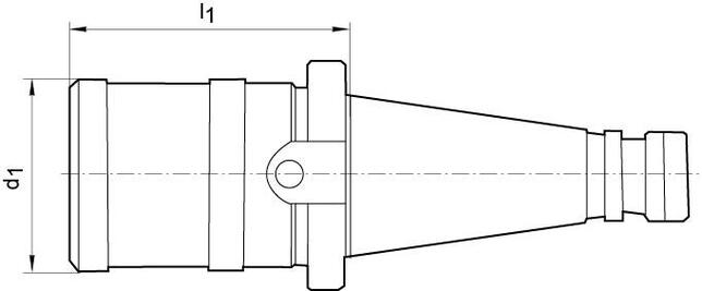 FORTIS Upínač pre závitorezné vložky M6-M20 SK40 elastik FE2 / FES2 tvar A DIN2080 Fortis