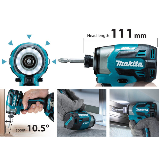 MAKITA DTD173Z - Akumulátorový rázový uťahovač sólo