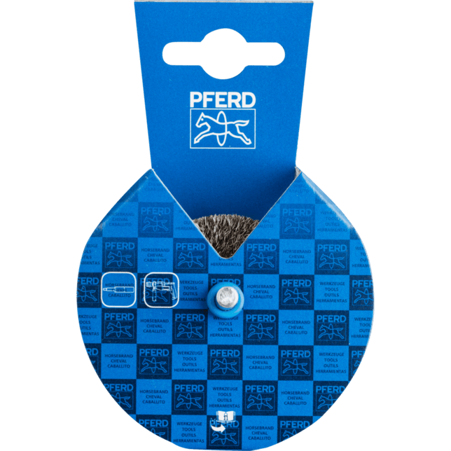 PFERD TOOLS Kolesové kefy s nasadeným hriadeľom POS RBU 5015/6 INOX 0,20