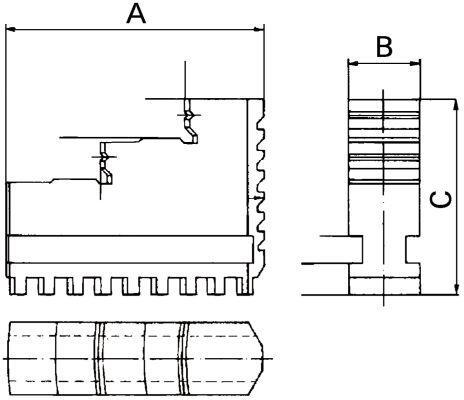 FORMAT Sada čeľustí pre skľučovadlo 200mm DIN6350 BB Format