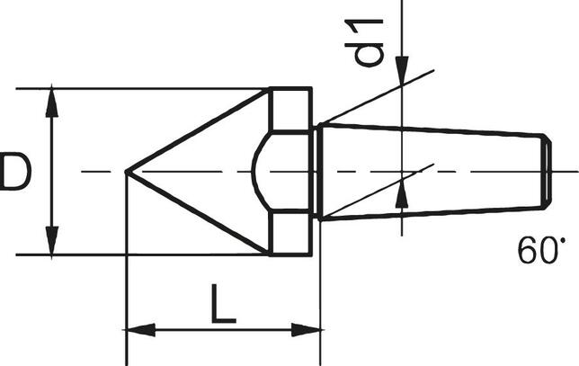 Špic náhradný pre hrot centrovací 12mm ostrý veľký Conzella