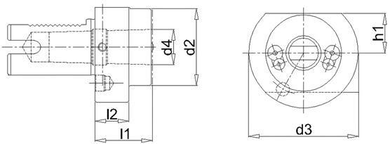 FORTIS Držiak VDI 30 / MK1 tvar F DIN69880 Fortis