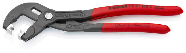 KNIPEX 85 51 180 C SB Kliešte na hadicové spony pre upínacie spony s protišmykovým plastovým povrcho