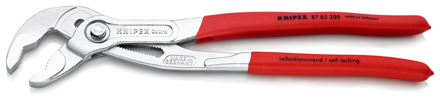 KNIPEX 87 03 300 SB Cobra® Hightech kliešte na vodné čerpadlá s protišmykovým plastovým povrchom poc