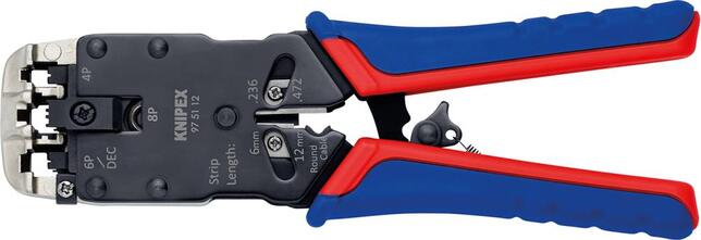 KNIPEX Klešte lisovací pro 4+6+8pol Western / 975112 Knipex