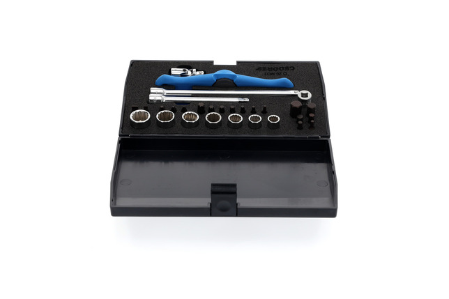 GEDORE D 20 MOT Sada náradia na palube 1/4" pre motocykel 30 -členná