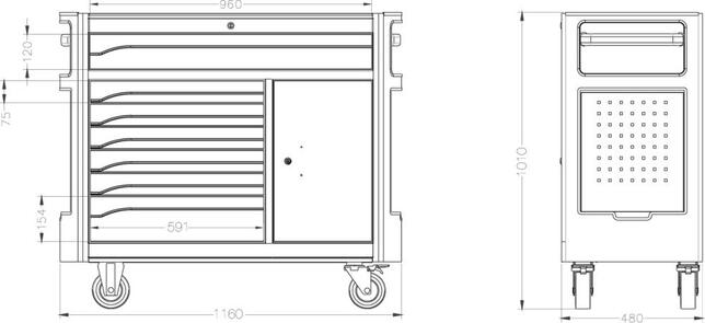 FORMAT Vozík dielenský 1162x480x1000 7Z Format