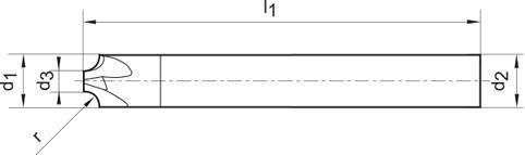 FORMAT Fréza konkávna R0,5mm Z4 TiAlN VHM N WN HA Format