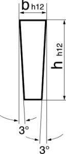 WILKE Polotovar HSS Co10 16x4x160mm plochý tvar E DIN4964 Wilke