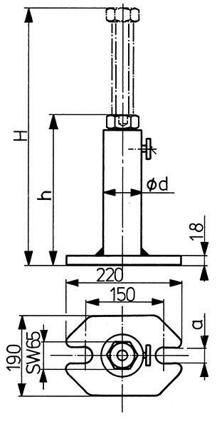 FORMAT Podpera skrutkovacia 710-1250mm 40kN Format