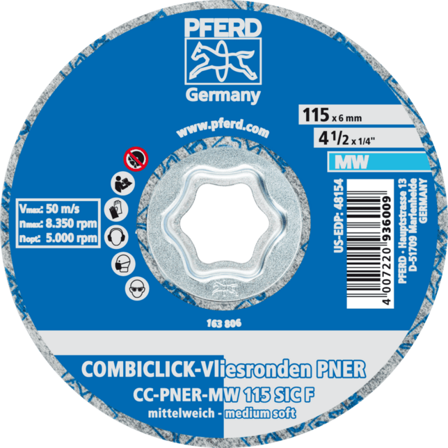 PFERD TOOLS COMBICLICK CC-PNER MW 115 SiC F