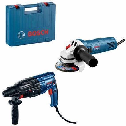 BOSCH GBH 240 + GWS 750-125 S - Vŕtacie kladivo + uhlová brúska - 0615990M8H