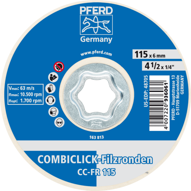 PFERD TOOLS COMBICLICK CC-FR 115