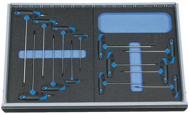 GEDORE 2005 CT2-2143 KTX Sada uhlových kľúčov v module Check-Tool 7 - 7-dielna