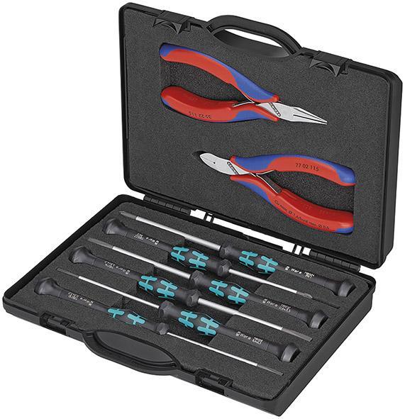 Súprava klieští elektronických 8-dielna KNIPEX
